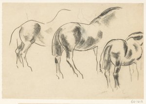 Trzy konie autorstwa Leo Gestel
