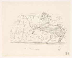 Stado koni autorstwa Leo Gestel