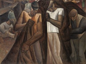 Nettendragers, ok. 1924 (olej na płótnie) autorstwa Leo Gestel
