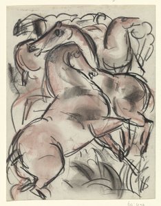 Konie w naturze autorstwa Leo Gestel