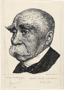 Portret van George-Eugene-Benjamin Clemenceau autorstwa Leo Gestel