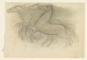Biegnące konie autorstwa Leo Gestel