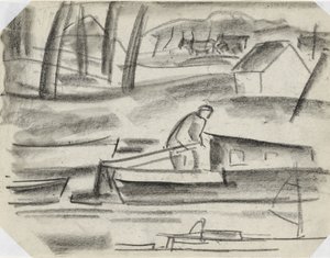 Szyper za sterem autorstwa Leo Gestel