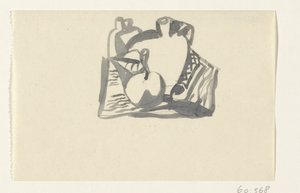 Martwa natura z jabłkiem i dzbankiem autorstwa Leo Gestel