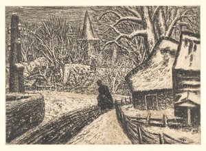 Zima w Blaricum autorstwa Leo Gestel