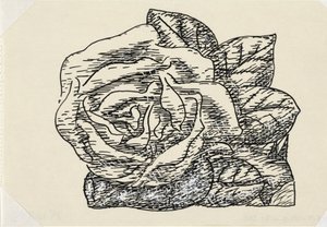 Bez tytułu (róża) Winieta do biografii Gestel autorstwa Porfa. W. van der Pluym autorstwa Leo Gestel