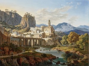 Widok na Atrani w pobliżu Amalfi. 1834