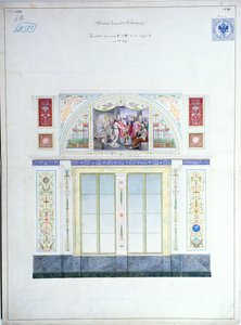 Projekt muralu dla Ermitażu, Sankt Petersburg, ok. 1840