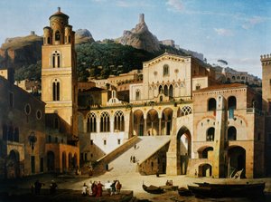 Plac przed katedrą w Amalfi
