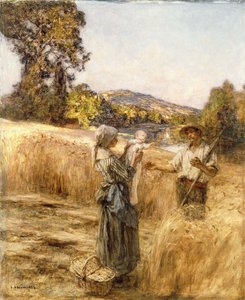 Wieczorny posiłek, autorstwa Leon Augustin Lhermitte