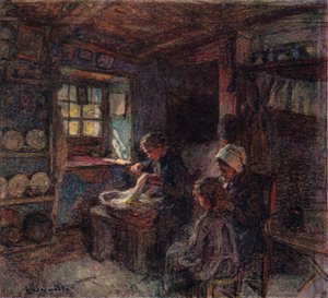 Koronkarze, ok. 1888 r. autorstwa Leon Augustin Lhermitte