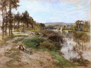 Nad brzegiem Marny, 1904 autorstwa Leon Augustin Lhermitte