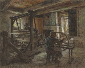 Domek Tkacza autorstwa Leon Augustin Lhermitte