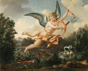 Alegorie miłości - Kupidyn z pochodnią i strzałą, 1803