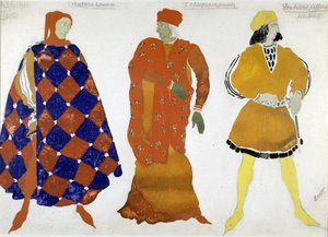 Kostium Bakst dla „Męczennika San Sebastian” autorstwa Leon Bakst