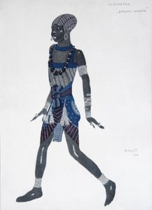 Projekt kostiumu do baletu Kleopatra, 1909 autorstwa Leon Bakst