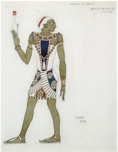 Projekt kostiumów do baletu Hélène de Sparte E. Verhaerena i D. de Séverac, 1912 autorstwa Leon Bakst
