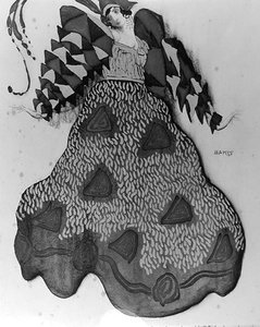 Projekt kostiumu do baletu „La Legende de Joseph” autorstwa Leon Bakst