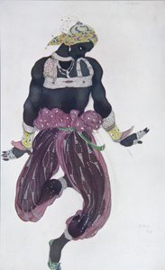 Projekt kostiumu do baletu Szeherezada N. Rimskiego-Korsakowa, 1910 autorstwa Leon Bakst