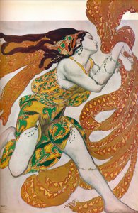 Narcisse: Bachantka. Projekt kostiumu do tańca Narcisse, 1911 autorstwa Leon Bakst