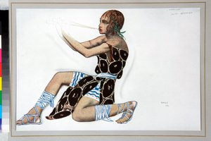 Kostium „Narcyz” zaprojektowany przez Leona Baksta (1866-1924) do baletu „Narcyz” Nicolasa Czerepnina (1873-1945) autorstwa Leon Bakst