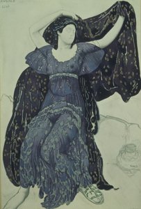 Echo nimfy. Projekt kostiumu do baletu Narcisse N. Czerepnina, 1911 autorstwa Leon Bakst