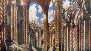 Projekt scenografii dla Zaręczyn, ze Śpiącej królewny, 1921 autorstwa Leon Bakst