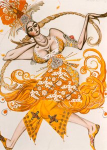 Ognisty ptak, kostium do baletu Ognisty ptak, Igora Strawińskiego, 1910 autorstwa Leon Bakst