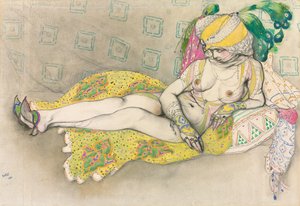 Żółta Sułtana, 1916 autorstwa Leon Bakst