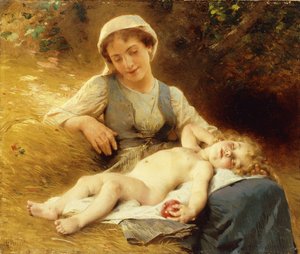 Matka ze śpiącym dzieckiem, 1896