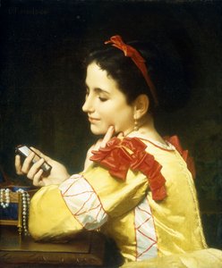 Pani patrząca w lustro, 1868