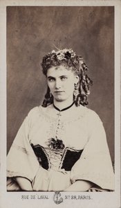 Portret Christine Nilsson 1843-1921.