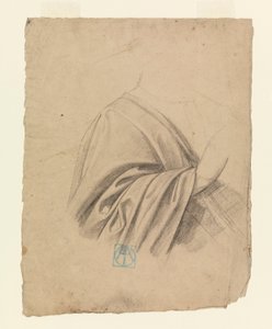 Rysunek, studium draperii, 1886-92