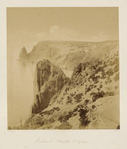 Skały klasztoru św. Jerzego (Rochers du Monastere St. Georges) autorstwa Leon Eugéne Méhédin