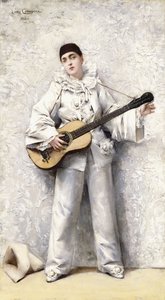 Pierrot, 1886 r. autorstwa Leon Francois Comerre