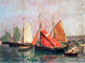 Wybrzeże Bretońskie”, c1907-1915 autorstwa Leon Hubert