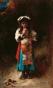 Rozbity dzban (olej na płótnie) autorstwa Leon Joseph Florentin Bonnat