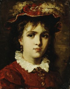 Portret młodej dziewczyny, 1876 autorstwa Leon Joseph Florentin Bonnat