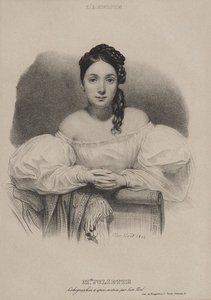 Portret Juliette Drouet 1806-1883, 1832. autorstwa Leon Noel