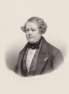 Portret kompozytora Auguste-Mathieu Panserona 1796-1859, 1850. autorstwa Leon Noel
