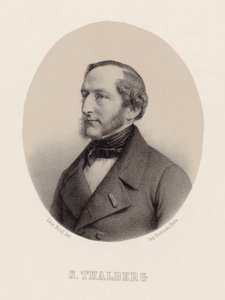 Portret pianisty i kompozytora Zygmunta Thalberga 1812-1871 , ok. 1860. autorstwa Leon Noel