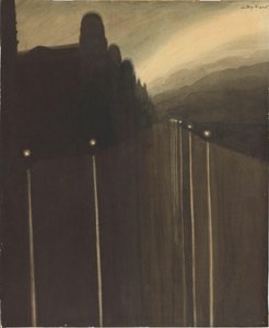 Dyke w nocy, 1908.