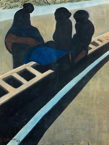 Żony rybaków na nabrzeżu autorstwa Leon Spilliaert