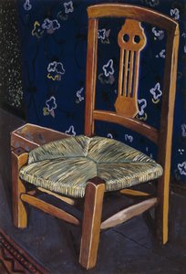 Krzesło Madeleine; La Chaise de Madeleine - krzesło Madeleine, ok. 1925 r. (gwasz na karcie) autorstwa Leon Spilliaert