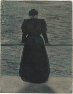 Kobieta nad morzem autorstwa Leon Spilliaert