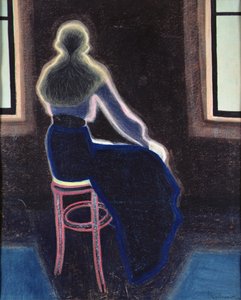 Młoda kobieta na stołku autorstwa Leon Spilliaert