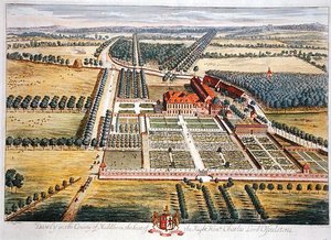 Иоханнес Кип (1652-1722 он) сийлбэрлэсэн Мидлсекс муж дахь Доули (сийлбэр)поли