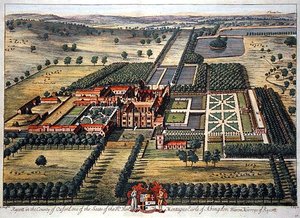 Rycott w hrabstwie Oksford ryty przez Johannesa Kipa (ok. 1652-1722) (grafika)