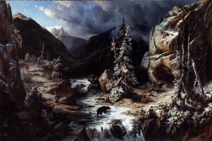 Widok na ścieżce do Maladetta autorstwa Leonard Alexis Dalige de Fontenay