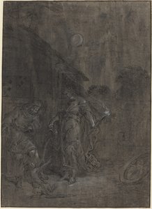 Stellio zamieniony w jaszczurkę przez Ceres autorstwa Leonard Bramer